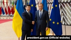Президент України Володимир Зеленський та президент Європейської ради Дональд Туск
