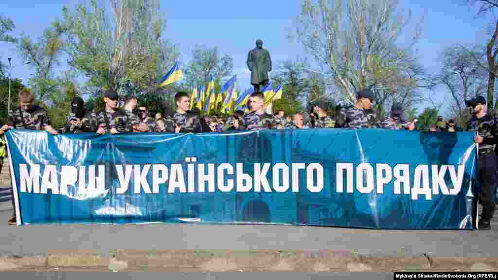 Як і минулого року, «Марш українського порядку» стартував від пам'ятника Тарасу Шевченку в центрі Одеси