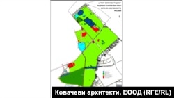 Картата на собствеността в парка "Борисовата градина", заложена в ПУП.