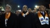 Armenia -- Opposition leaders Vartan Oskanian (L), Raffi Hovannisian (C) and Seyran Ohanian (R) lead a pre-election march in Yerevan, 28Mar2017