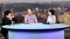 Карине Даниелян (слева) и Галуст Нанян в студии «Азатутюн ТВ», 18 августа 2017 г․ 