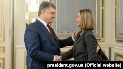 Петро Порошенко і Федеріка Моґеріні в Києві, 12 березня 2018 року