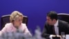 Armenia - Armenian parliament speaker Alen Simonian and his Russian counterpart Valentina Matvienko attend the 10th Russian-Armenian Interregional Forum, Yerevan, June 6, 2025.