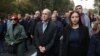 Armenia - Former President Robert Kocharain participates in an opposition rally in Yerevan, November 5, 2022.