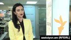 Armenia -- Justice Minister Arpine Hovhannisian speaks to RFE/RL in Yerevan, 30Sept2016