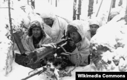 Фин жоокерлери фин-совет согушу маалында. 1939-40-жж.