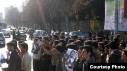 اعتراض دانشجویان دانشگاه شیراز.