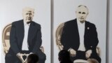 Krymda prezidentler Tramp, Putin we Si dagy şekillendirilen çeper eserler sergisi açyldy
