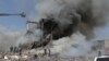 The explosions at the market in Yerevan sparked a devastating fire.
