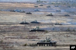 Російсько-білоруські навчання «Союзна мужність-2022» на Обуз-Лєсновському полігоні в Білорусі. 19 лютого 2022 року
