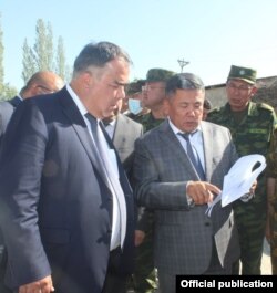 Абдикарим Алимбаев и Раджоббой Ахмадзода.