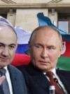 Коллаж Никол Пашинян, Владимир Путин, Ильхам Алиев