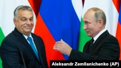 Прем’єр-міністр Угорщини Віктор Орбан та президент Росії Володимир Путін