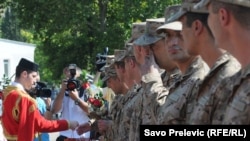 Odlazak drugog kontingenta crnogorskih vojnika u Avganistan, avgust 2010.