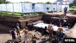 Ілюстрацыйне фота. Археалягічныя раскопкі ў Менску, 2009 год
