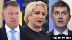 Клаус Йоханніс, Віоріка Денчиле, Дан Барна (л -> п) – головні претенденти