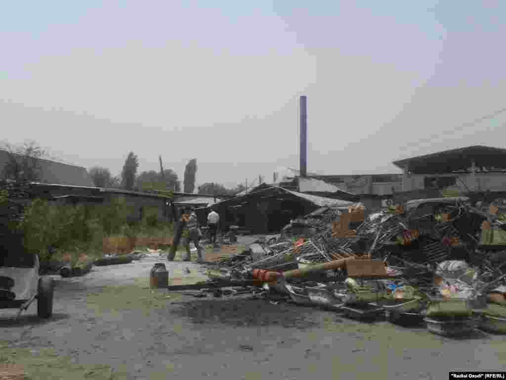 After blast of ammonium chloride.