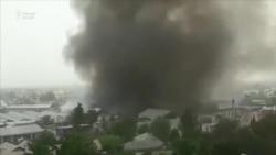 Пожар на центральном рынке Фархора