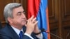 Президент Армении Серж Саргсян во время встречи с сотрудниками Контрольной палаты, 22 января 2010 г. 