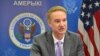 Belarus - U.S. Deputy Assistant Secretary of Defense Michael Carpenter at a news conference in Minsk, 29Mar2016.