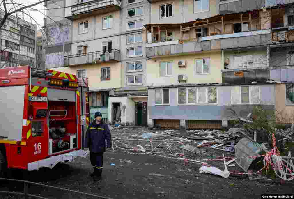 Рятувальник на місці влучання