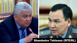 УКМКнын жана ИИМдин мурдагы жетекчилери Орозбек Опумбаев, Кашкар Жунушалиев. 