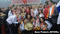 FOTOGALERIJA: Crna Gora dočekala zlatne rukometašice