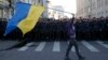 Під час антивоєнного мітингу в Москві, 21 вересня 2014 року