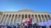 Протест опозиції перед парламентом у Тбілісі, Грузія, 8 листопада 2020 року