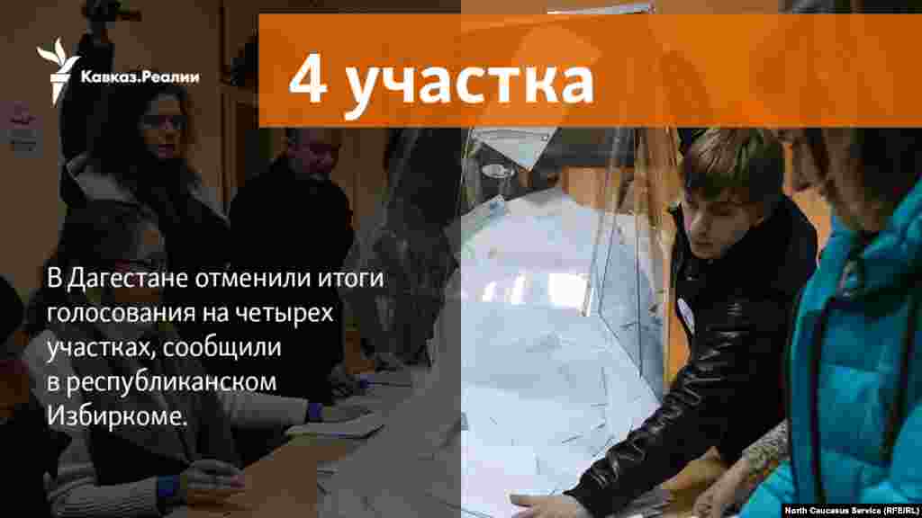 23.03.2018 // В Дагестане отменили итоги голосования на четырех участках, сообщили в республиканском Избиркоме.