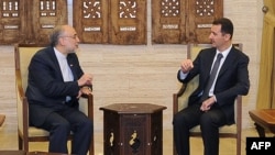 دیدار چند هفته پیش علی اکبر صالحی، وزیر خارجه ایران با بشار اسد در دمشق