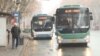 Armenia - Public buses in Yerevan, January 6, 2025.
