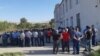 Armenia -- People in Urtsadzor rally to demand the resignation of the village mayor, Rafik Andreasian, September 28, 2018.