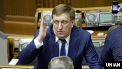 Депутат із фракції «Батьківщина» Владислав Бухарєв у залі засідань Верховної Ради України. Київ, 2017 рок