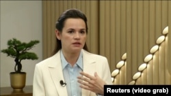  Svetlana Țihanovskaia, în videoconferință, în fața Comisiei pentru Afaceri Externe (AFET) a Parlamentului European 
