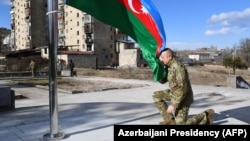 Լեռնային Ղարաբաղ - Ադրբեջանի նախագահ Իլհամ Ալիևը Շուշիում, հունվար, 2021թ.
