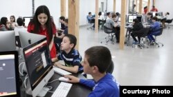 Armenia - Students at the newly opened Gyumri branch of the Tumo Center for Creative Technologies, 25May2015. (Photo courtesy of Tumo.org)