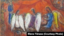 „Sfânta Treime” a celebrului pictor Marc Chagall. Evreu ucrainean și emigrant din URSS, a fost marcat de ortodoxie. A pictat vitraliile catedralelor gotice de la Reims și Zurich. Nisa a construit un muzeu special pentru lucrările sale. 