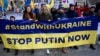 În mai multe orașe din Europa au avut loc în ultimele zile manifestații de sprijin pentru Ucraina. (Cracovia, Polonia, 20 februarie 2022) 