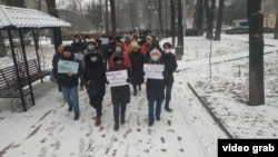 Бишкектеги акция. 20-декабрь, 2020-жыл.