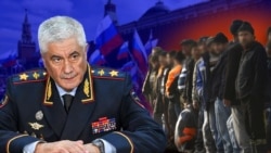 Коллаж: Колокольцев, мигранты