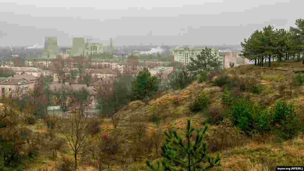 Гресівське з висоти плато, де розбиті «польотні» садові ділянки