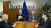 Šefovi pregovaračkih timova Kosova i Srbije, Edita Tahiri i Borko Stefanović u Briselu