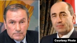 Armenia -- Former Presidents Levon Ter-Petrosian (L) and Robert Kocharian.