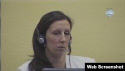 Jelena Rašić pred sudom u Hagu, 7. veljače 2012.