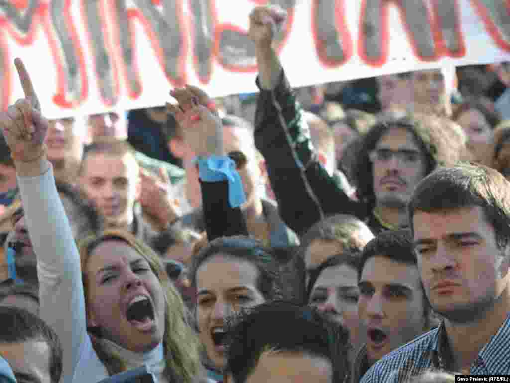 Crna Gora - Studentski protesti, Podgorica, 17.11.2011.
