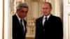 Russia -- President Vladimir Putin (R) and his Armenian counterpart Serzh Sarkisian meet in Novo-Ogaryovo, September 3, 2013
