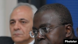 Armenia -- The head of the World Bank's Yerevan office, Jean-Michel Happi, holds a press conference, Yerevan, 12Jan2011